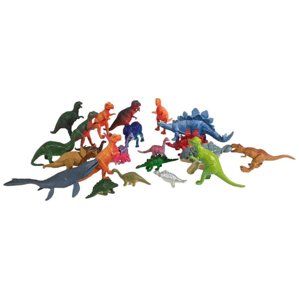 Toy Dinosaurs Toys Small Size Plastic Figures Variety 24 Piece Lot